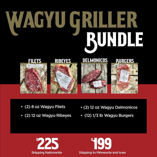 "LaPanta" "Worst Seats in the House" Wagyu Griller Bundle | Fellers Ranch® | BMS Score of 6-10 | Minnesota's Finest Wagyu | Conger, MN