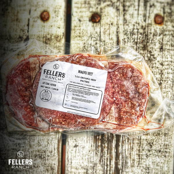 Wagyu Ground Beef Patties from Fellers Ranch - Minnesota's Finest Wagyu Beef