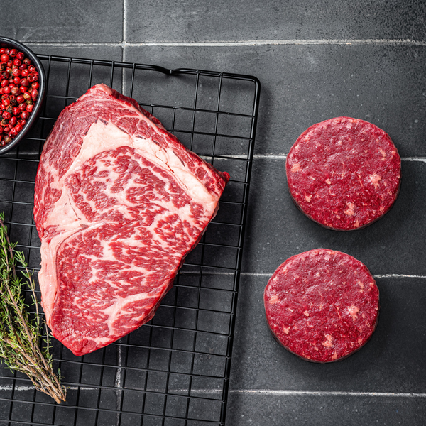 $100 OFF the "Everything Wagyu" Memorial Day Bundle | 12 Wagyu Patties & 4 Premium Cuts