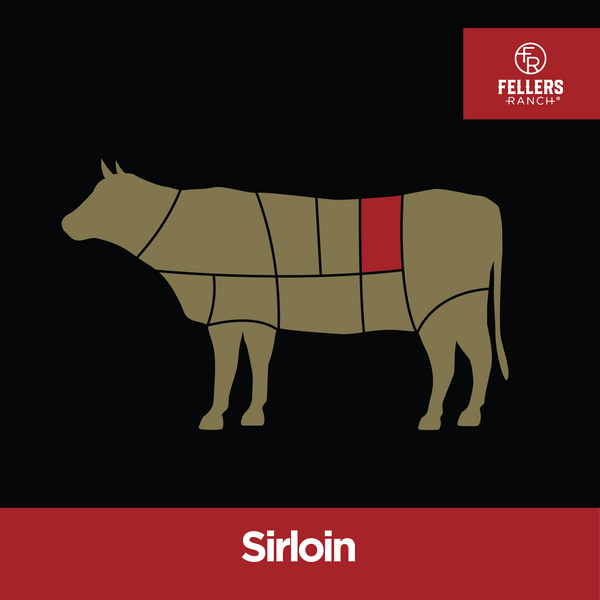 7 oz Wagyu Sirloin Steak | Fellers Ranch® | BMS Score of 6-10 | Minnesota's Finest Wagyu | USDA Certified | Conger, MN