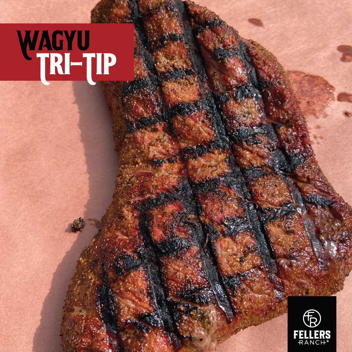 Wagyu TriTip For Sale Fellers Ranch® BMS 610 USDA Certified