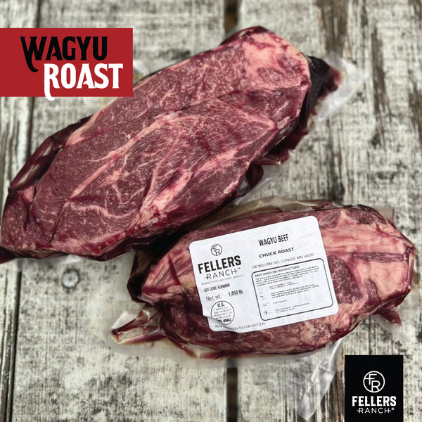 Wagyu Chuck Roast | Fellers Ranch | BMS Scale of 6+ | Minnesota's Finest Wagyu Beef - Raised and Processed in Conger, Minnesota